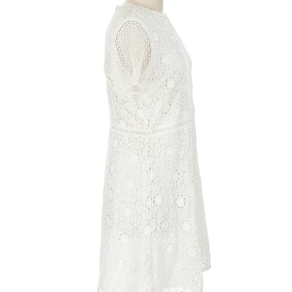 LOFT White Lace Dress, 12 Petite - Picture 3 of 5